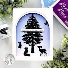 Hero Arts Clear Stamp & Die Combo Colour Layering Seasonal Tree*