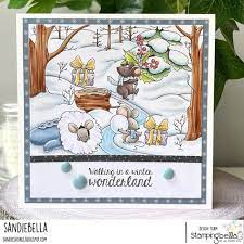 Stamping Bella Cling Stamp Winter Wonderland Backdrop*