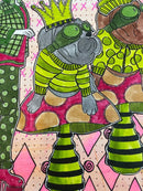 Dyan Reaveley's Dylusions Cling Stamp Collections 8.5"X7" Churchill And Friends