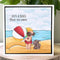 Stamping Bella Cling Stamp - Summer Bundle Girl W/Beach Ball & Puppy*