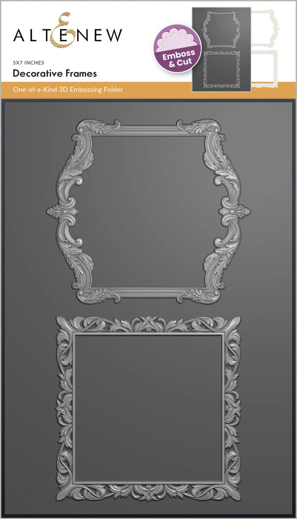 Altenew Decorative Frames 3D Embossing Folder & Die Set
