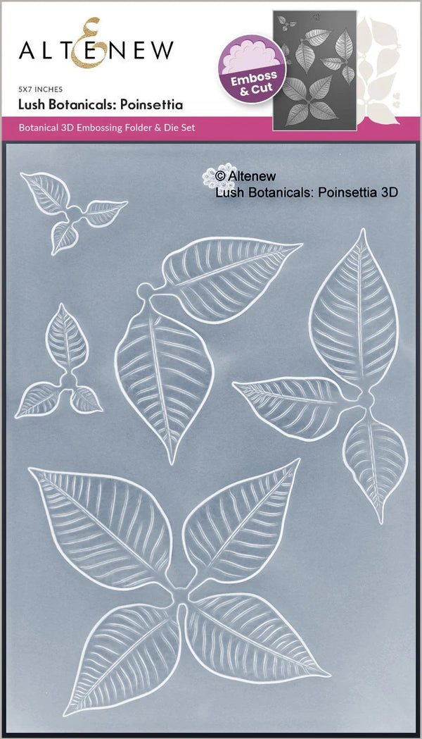 Altenew Lush Botanicals: Poinsettia 3D Embossing Folder & Die Set