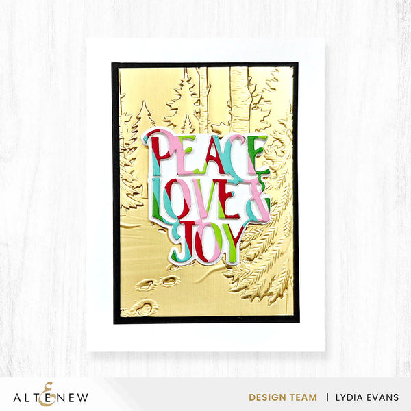 Altenew Snowy Footpath One-of-a-Kind 3D Embossing Folder