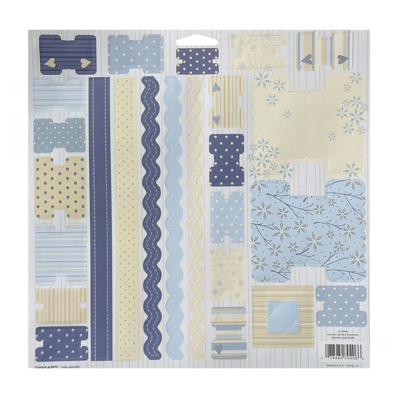 Heidi Grace Flocked Add Ons Punchouts - Snowflake Park*