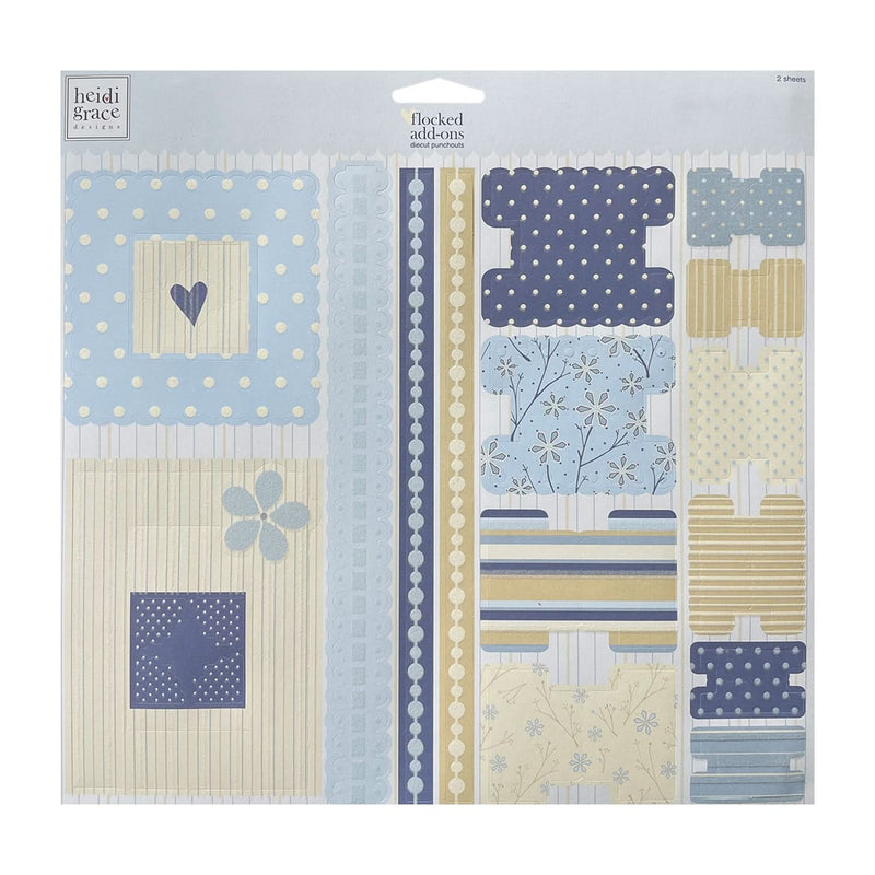 Heidi Grace Flocked Add Ons Punchouts - Snowflake Park*