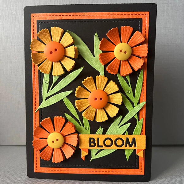 Lisa Horton Crafts – Beautiful Blooms Floral Plate – Craft Die Set