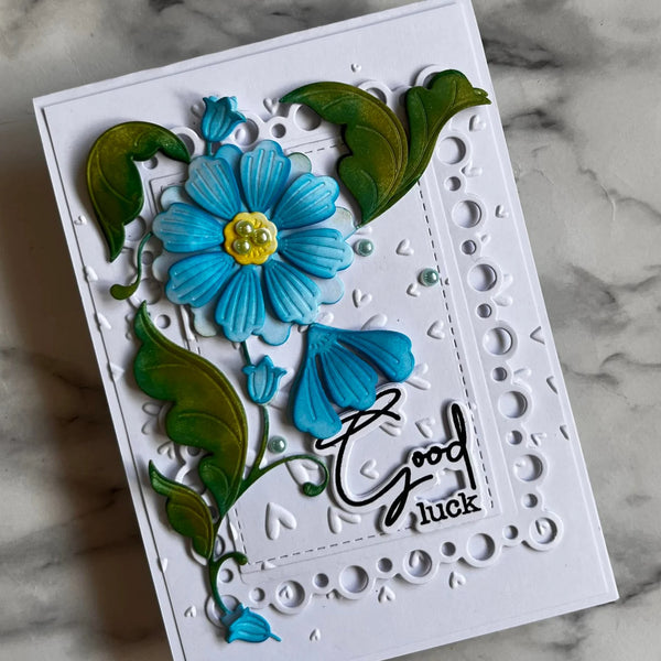 Lisa Horton Crafts – Cosmo Flourish Floral Plate – Craft Die Set
