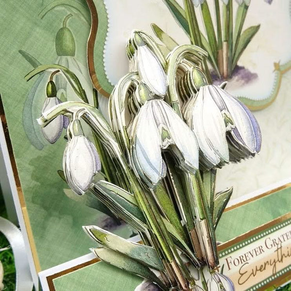 Hunkydory In Full Bloom - Floral Delights Deco-Large Set - Stunning Snowdrops*