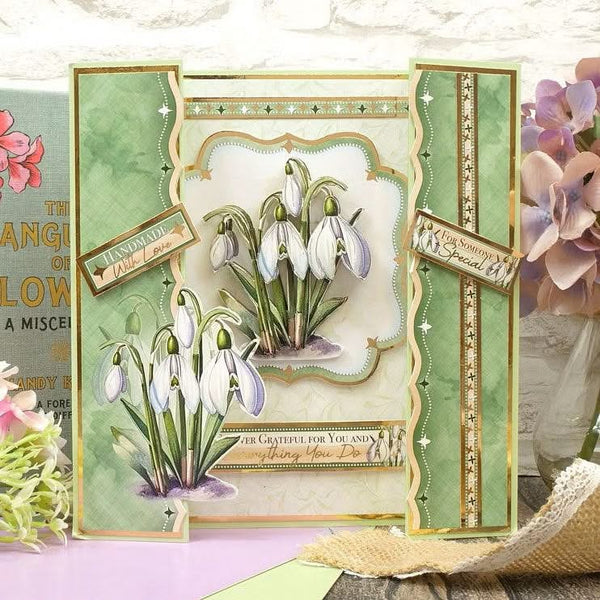 Hunkydory In Full Bloom - Floral Delights Deco-Large Set - Stunning Snowdrops*