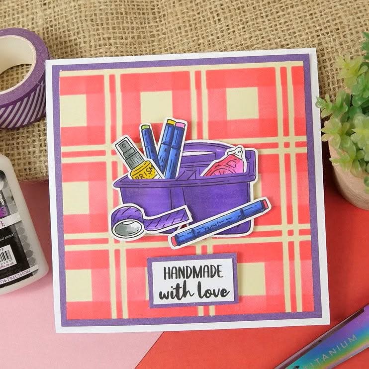 Hunkydory For the Love of Masks - Ink & Twist - Tartan