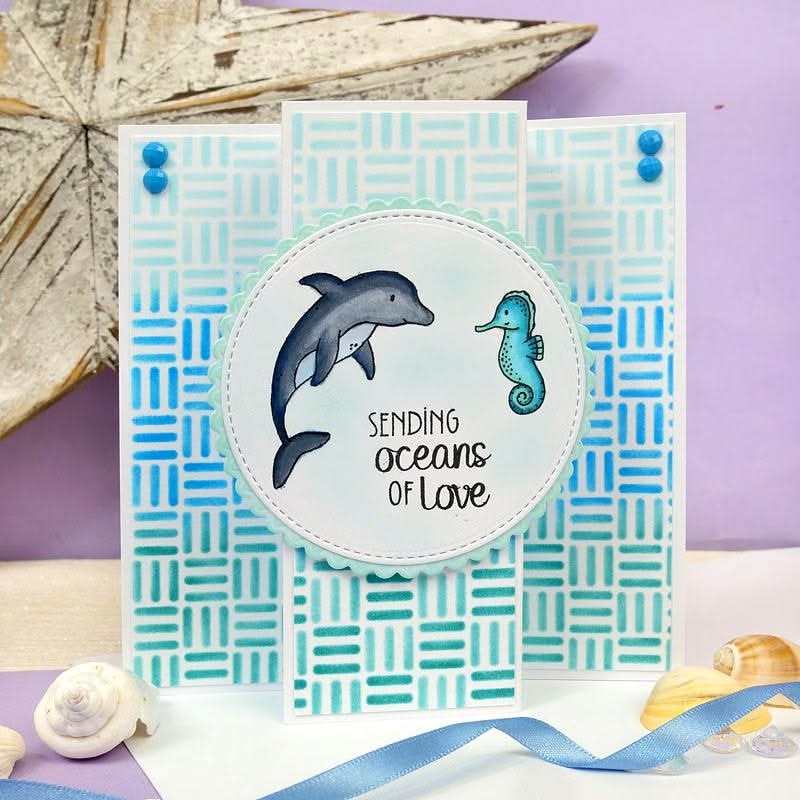 Hunkydory For the Love of Masks - Ink & Twist - Basket Weave