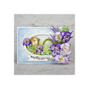 Heartfelt Creations Cling Stamp Iris Garden Accent*