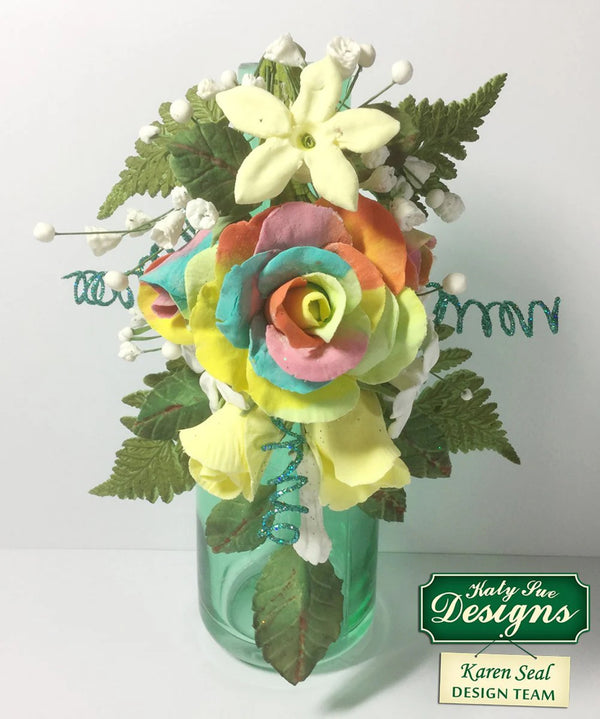 Katy Sue Silicone Mould - Flower Pro Rose Cones & Thorns
