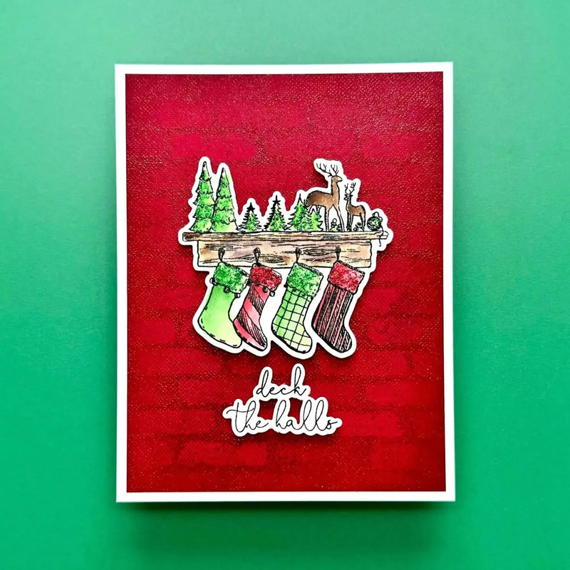 Simon Hurley create. Clear Stamps 6"X9" Sketched Christmas