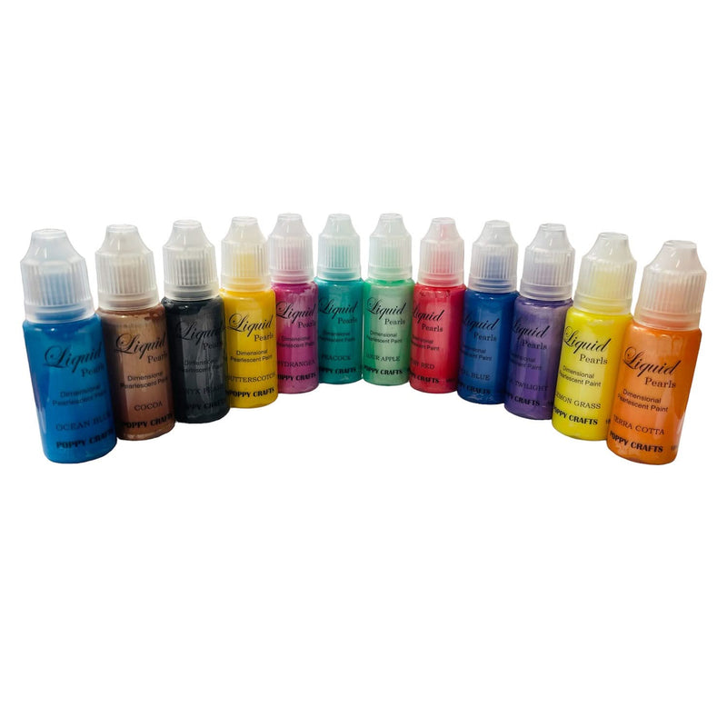 Poppy Crafts Liquid Pearls 12 Pack