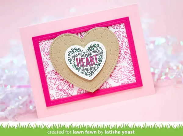 Lawn Fawn Clear Stamp Set - Magic Heart Messages*