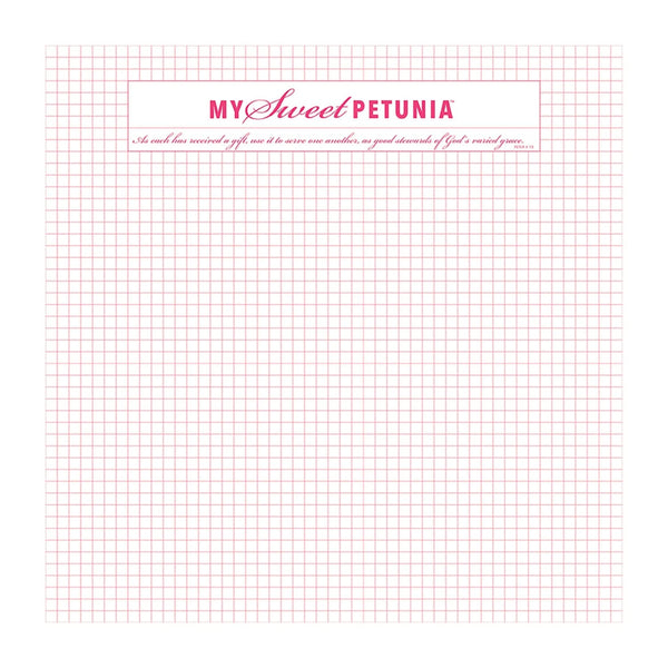 My Sweet Petunia Grid Paper Pad 12.25"x 12.25"*