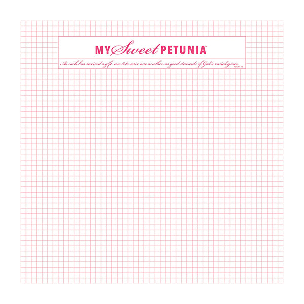 My Sweet Petunia Grid Paper Pad 12.25"x 12.25"