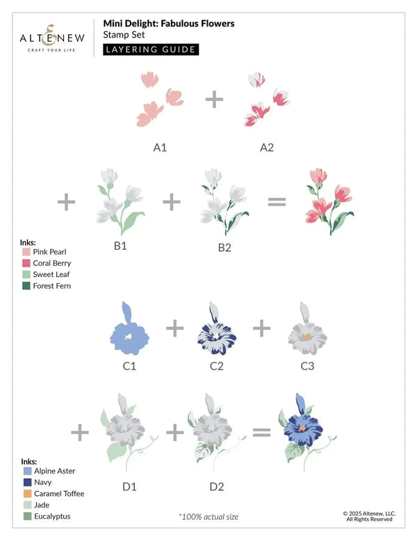 Altenew Mini Delight: Fabulous Flowers Stamp & Die Set