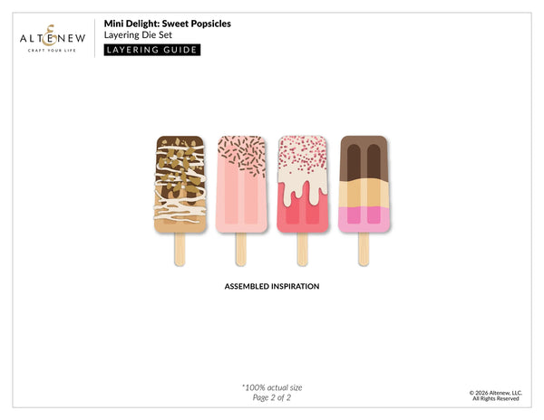Altenew Mini Delight: Sweet Popsicles Stamp & Die Set