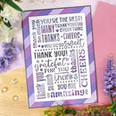 Hunkydory Moonstone Dies - Many Thanks Background Panel*