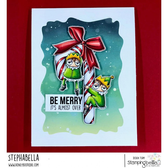 Stamping Bella Cling Stamp Oddball Candy Cane Elves*