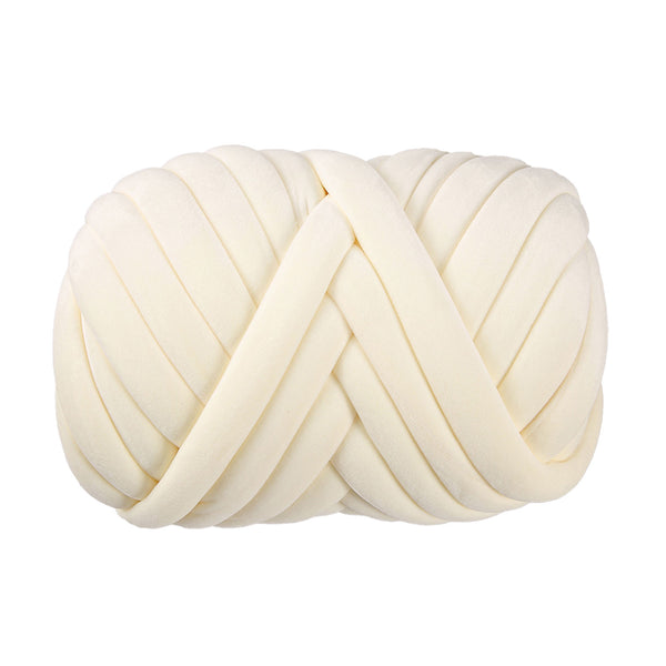 Poppy Crafts Super Chunky Hand Knitting Yarn 500g - Velvet - Off White