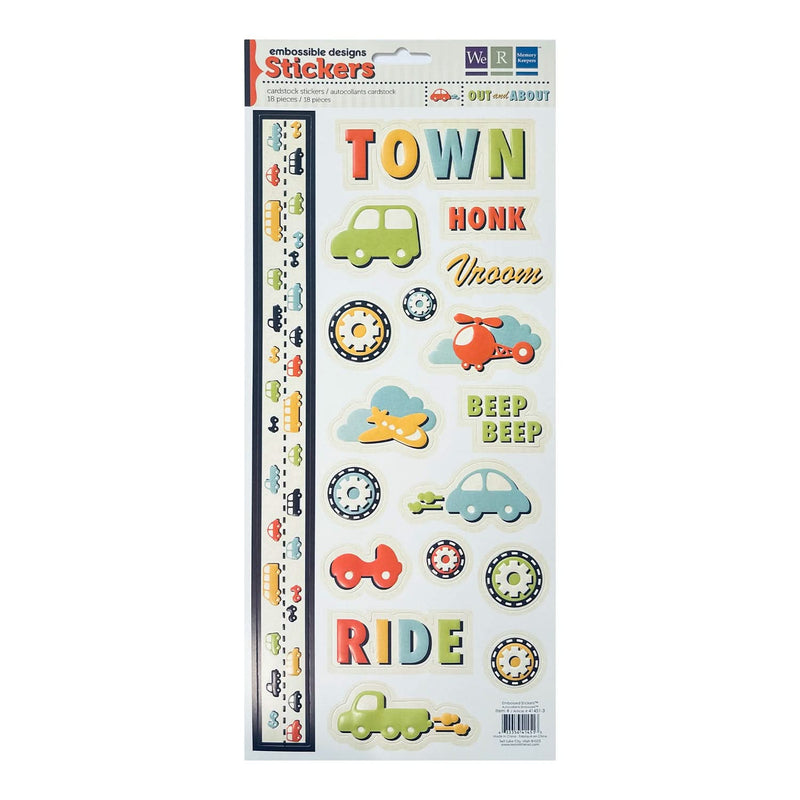 We R Memory Keepers Embossible Design Stickers - Out and About*