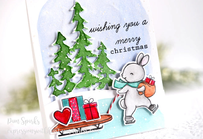 Memory Box Stamp Set - Be Jolly clear stamp set*