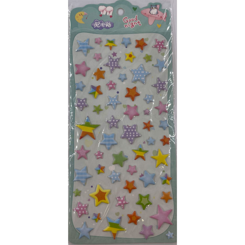 Patterned Stars Sticker Poppy Crafts Puffy Sticker - Patterned Stars – CraftOnline