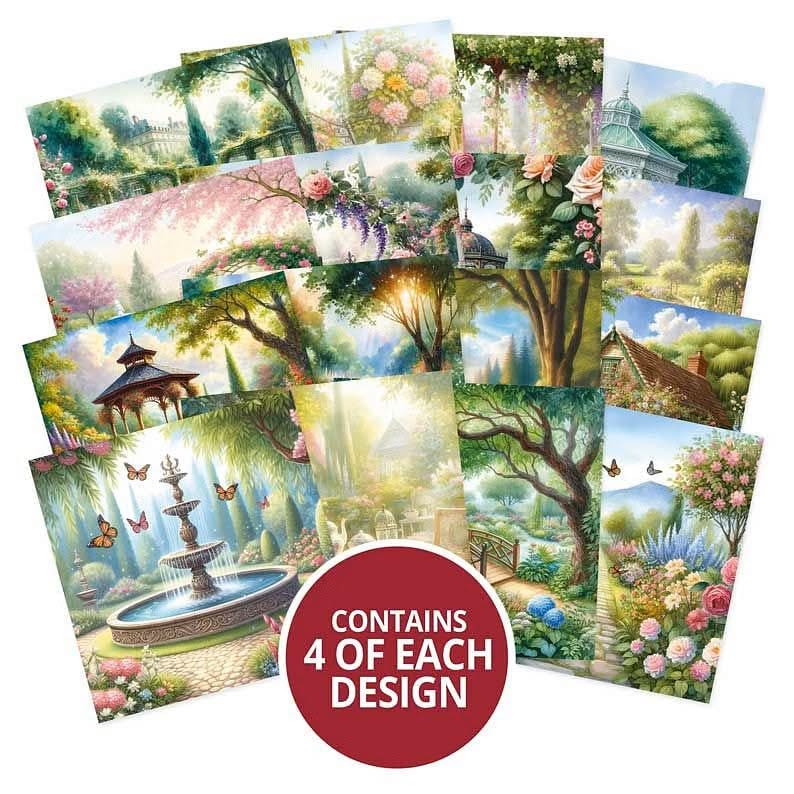 Hunkydory Square Pocket Pad - Garden of Dreams