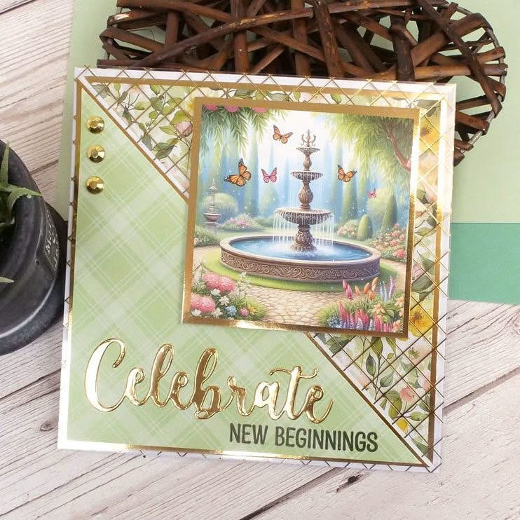 Hunkydory Square Pocket Pad - Garden of Dreams
