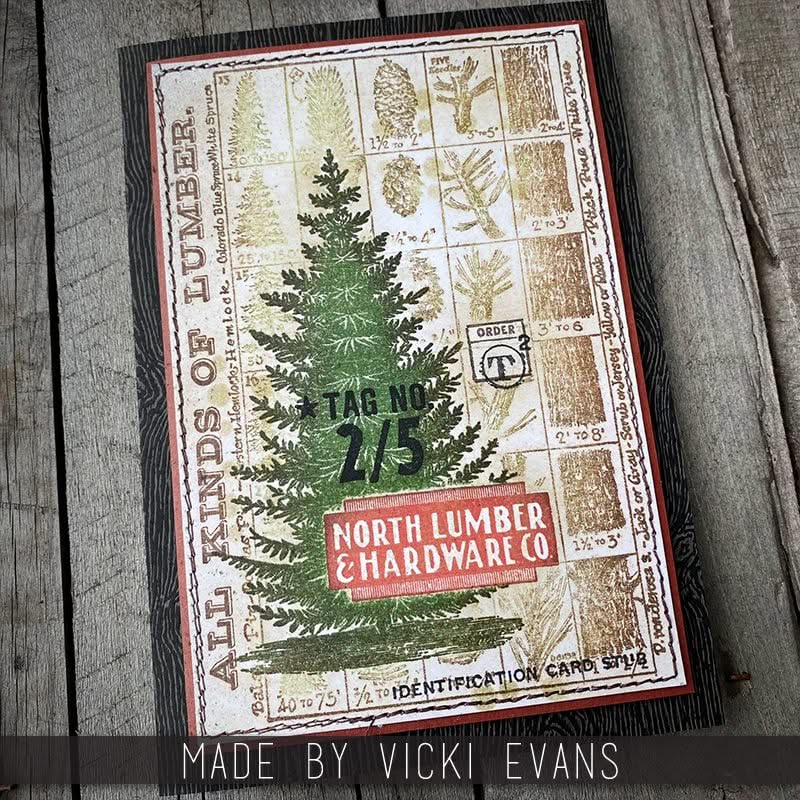 Tim Holtz Cling Stamps 7"X8.5" - Winter Woodlands*