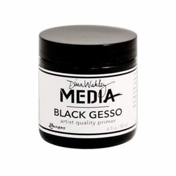 Dina Wakley Media Black Gesso 4Oz (118Ml)
