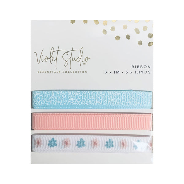 Violet Studio Ribbon Pack 3/Pkg Floral Serenity