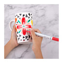 Poppy Crafts Porcelain Paint Markers - Bold Tip 12 Pack