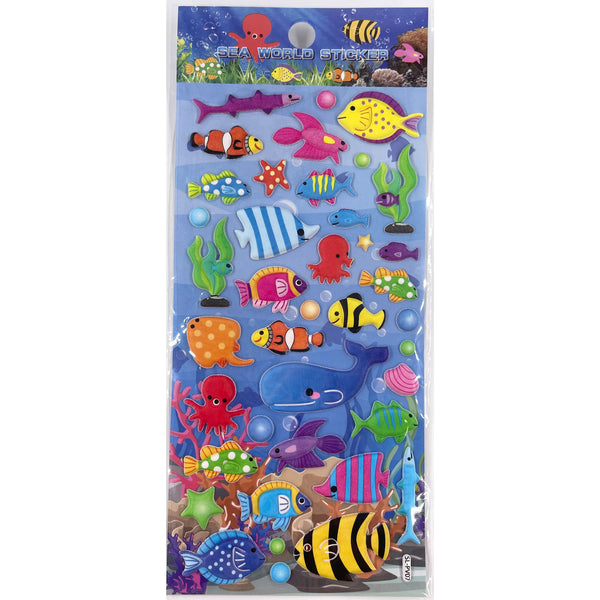 Poppy Crafts Puffy Sticker - Sea World 4