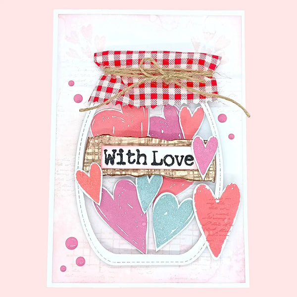 Lisa Horton Crafts - Muse & Maker Collection - Clear Photopolymer Stamps - Shattered Affection
