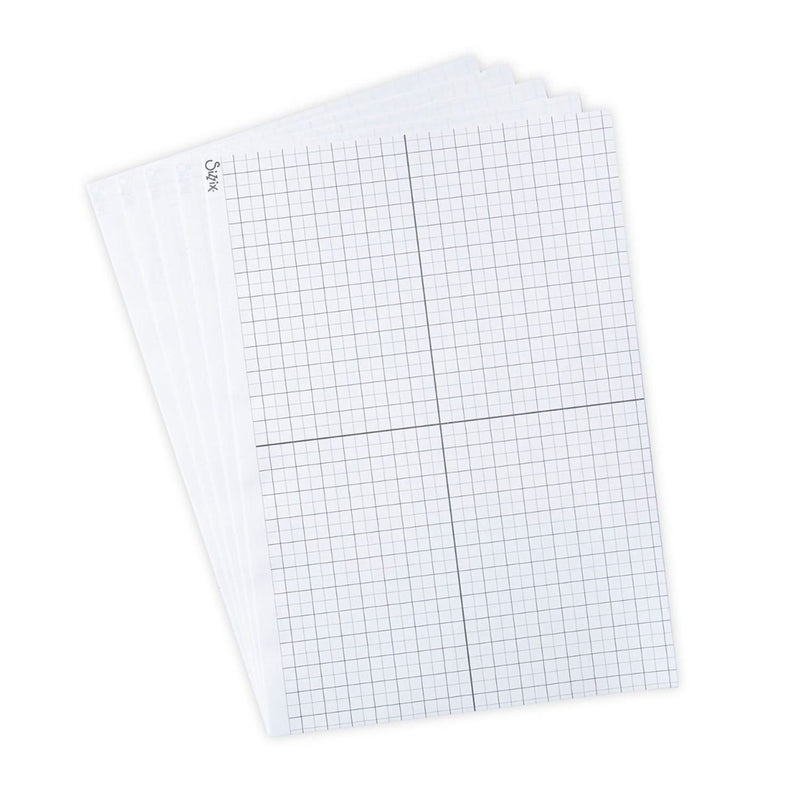 Sizzix Accessory Sticky Grid Sheets 8.25"x11.75" (20.9cm x 29.8cm) 5pkg