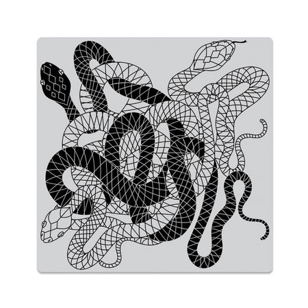 Hero Arts Cling Rubber Stamp 6"x 6" - Slither Bold Print  LIMIT 1 PER ORDER