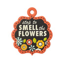 We R Memory Keepers Embossed Die-Cut Tag - Smell The Flowers
