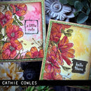 Tim Holtz Cling Stamps 7"X8.5" Floral Trims