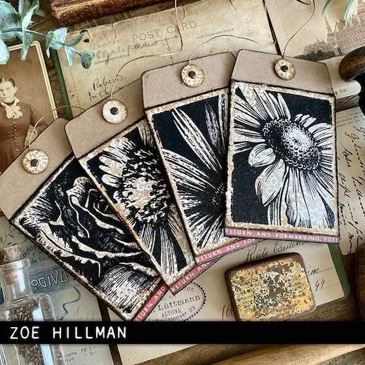 Tim Holtz Cling Stamps 7"X8.5" Bold Botanicals