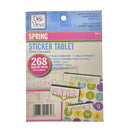 Deja Views 5"x7" Sticker Tablet - Spring 268pcs