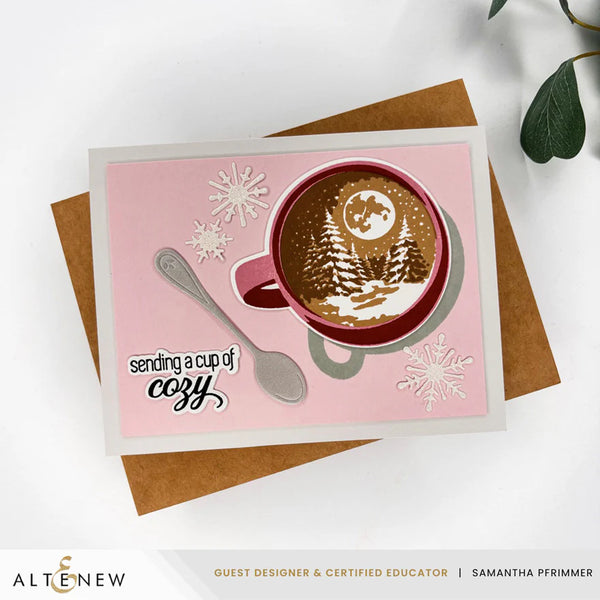 Altenew Scenes In A Sip Stamp Set