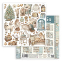 Stamperia Scrapbooking Printed Pad 8" x 8" 10 Sheets - White Christmas