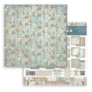 Stamperia Scrapbooking Background Pad 8" x 8" 10 Sheets - White Christmas