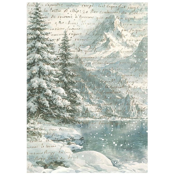 Stamperia Rice Paper Sheet A6 Selection Set of 8 - White Christmas