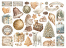 Stamperia Printed Decorative Die Cuts - White Christmas