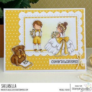 Stamping Bella Cling Stamp - Tiny Townie Wedding Trio*